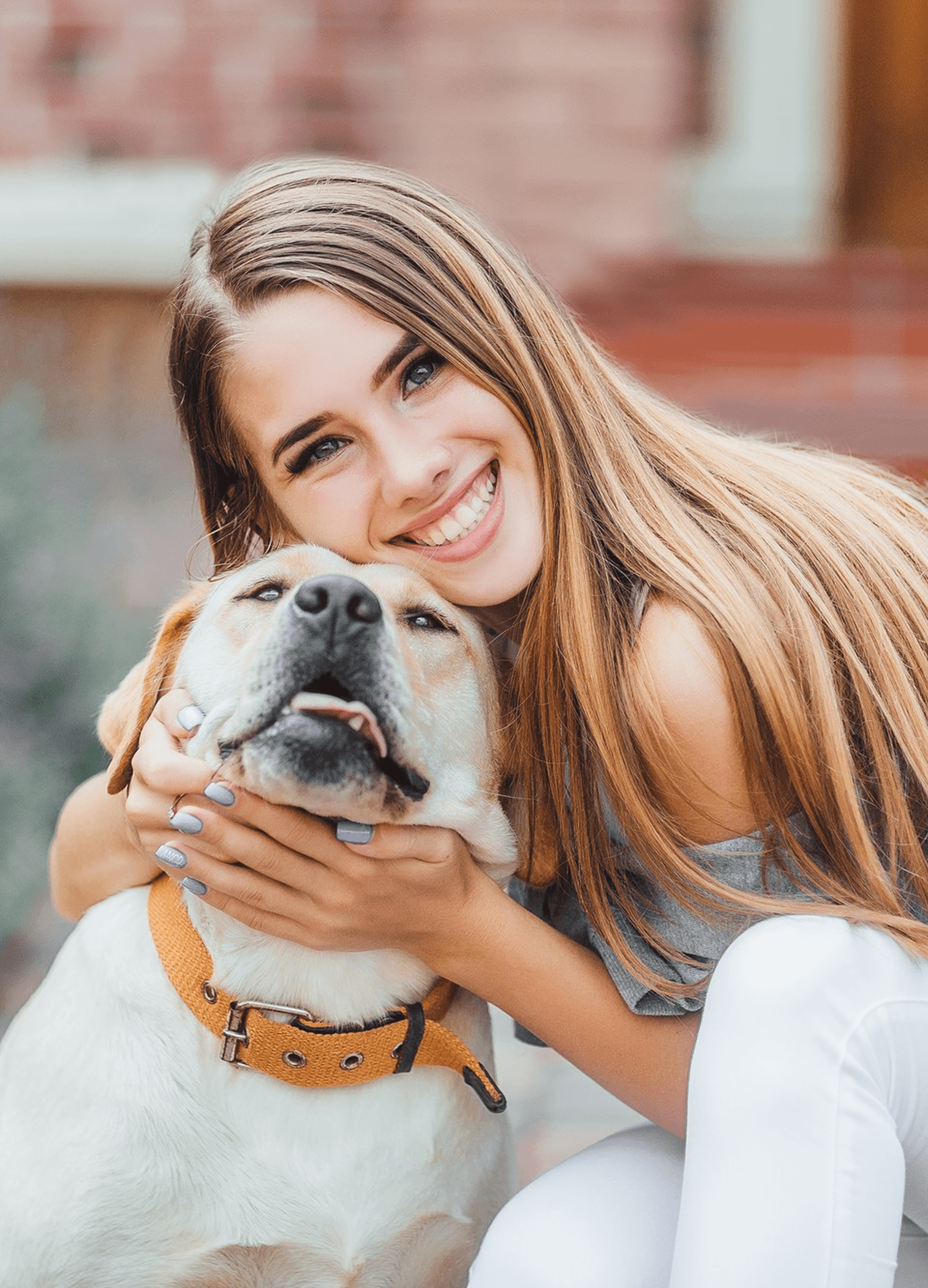 Woman with dog